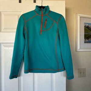 Marmot Teal and Orange Women's Sweatshirt